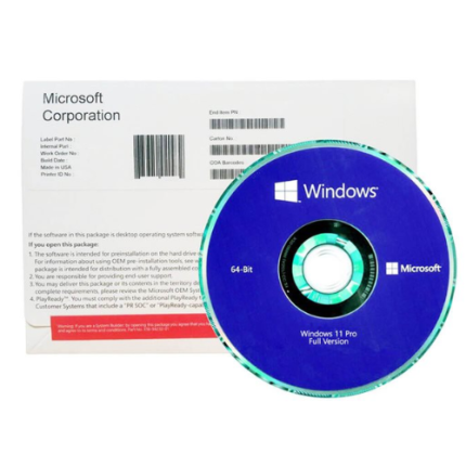 Windows 11 Professional DVD with bootable installation and genuine license key